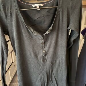 Victoria's Secret Women's Black Long Sleeve Top